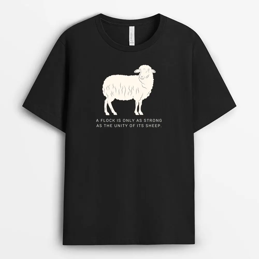 A Flock Is Only As Strong As The Unity Of Its Sheep Wavesxgap T-Shirt - Black