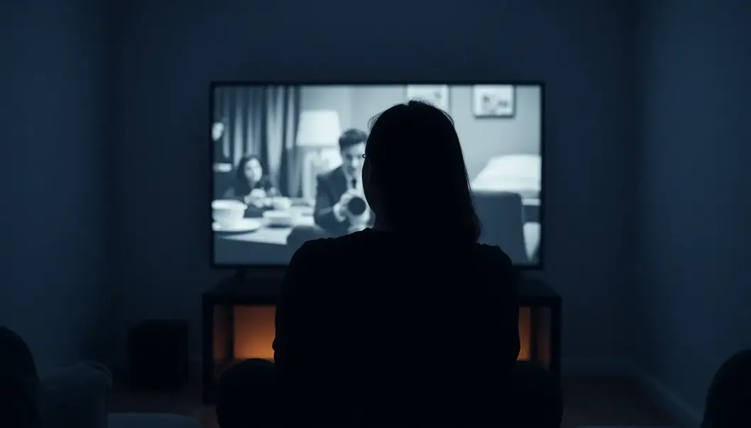 A cozy living space ideal for enjoying classic movies.
